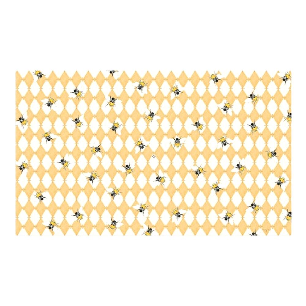 NEW Mackenzie-Childs Honeycomb with Bees 3' x 5'  Floor Mat